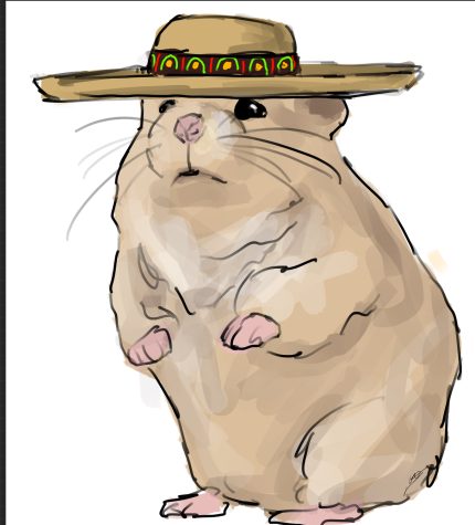 Happy Hamster in a Hat